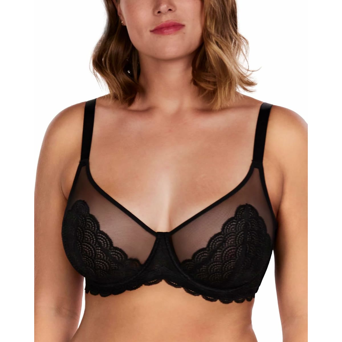 HSIA Minimizer Bras for Women Large Bust Full Coverage Lace Plus Size Bra - Mermaid Scales