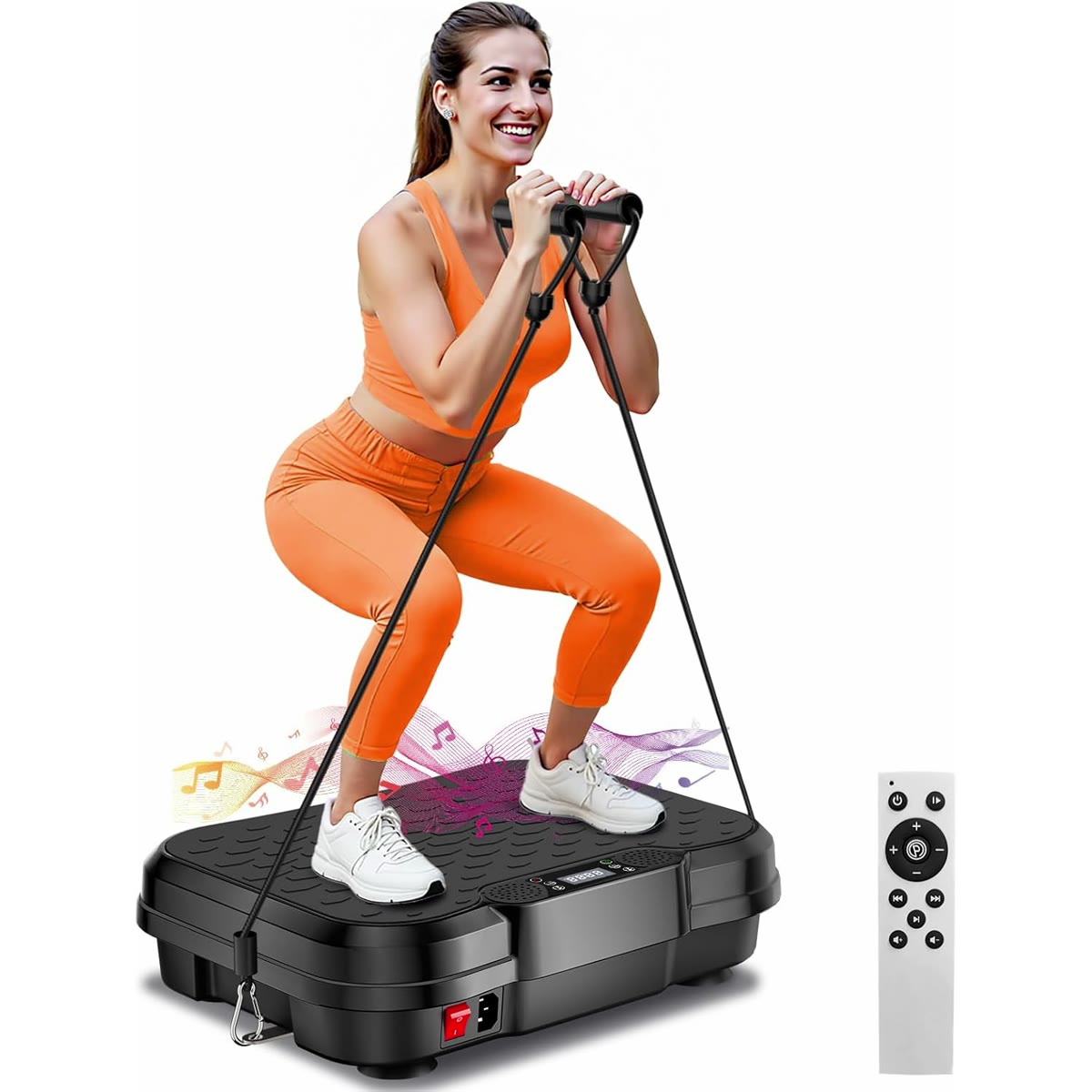 Vibration Plate Exercise Machine,Vibration Plate for Lymphatic Drainage Power Vibration Plate Machine Support 450 Lbs 25